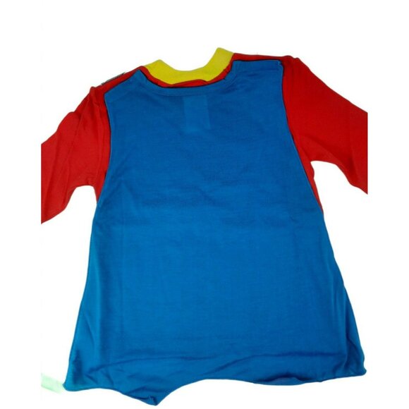 Batman Pajama Set Boys 2T Red Cotton Long Sleeve 3-Piece with Cape NWT - Picture 7 of 10